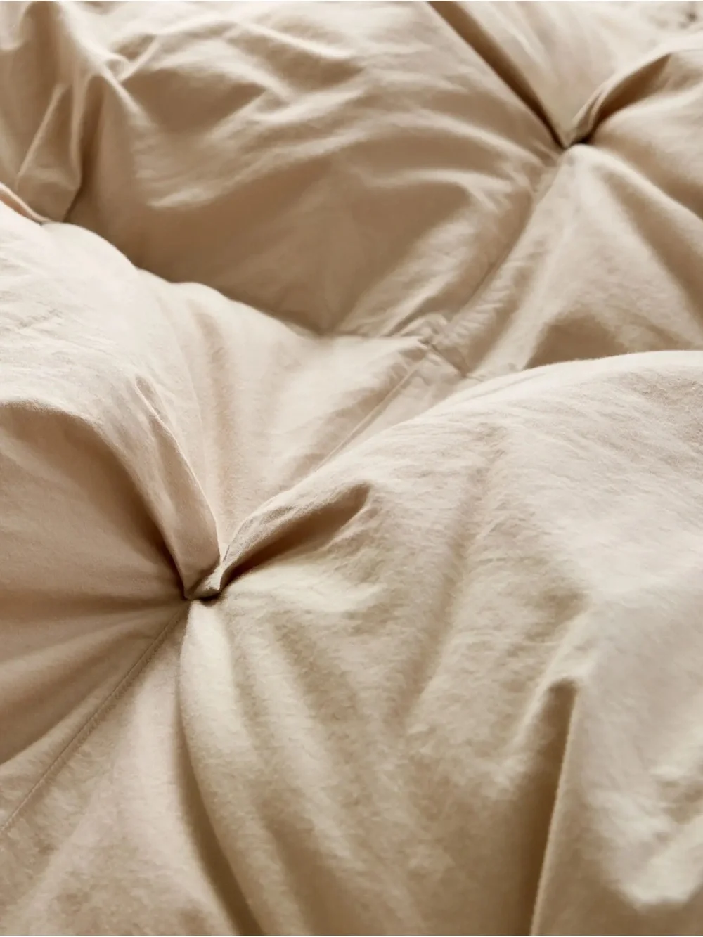 Quince Cotton Pintuck King Comforter - Toffee